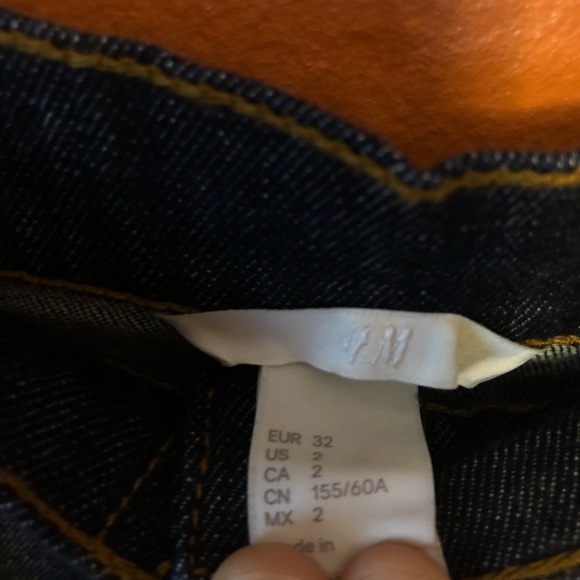 NWOT H&M High Waisted Button Up Jean Denim Skirt - Picture 6 of 6